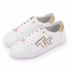 Basket Blanc/rose/or 5394708 T36-41 Femme TOM TAILOR -Dockers by Gerli Soldes Magasin basket blanc rose or 5394708 t36 41 3