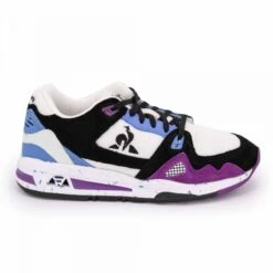Basket LCS R1000 W NINETIES Blanc/violet/bleu Femme LE COQ SPORTIF