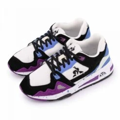 Basket LCS R1000 W NINETIES Blanc/violet/bleu Femme LE COQ SPORTIF -Dockers by Gerli Soldes Magasin basket lcs r1000 w nineties blanc violet bleu femme le coq sportif 3
