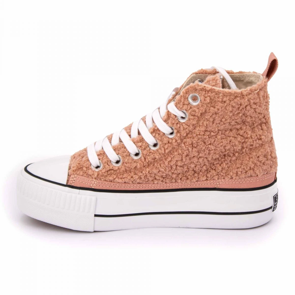 Basket Montante à Plateforme Effet Moumoute Femme BRITISH KNIGHTS 8 Basket Montante à Plateforme Effet Moumoute Femme BRITISH KNIGHTS – Image 6