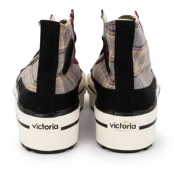 Basket Montante Toile 1061126 T36-41 Gris Femme VICTORIA -Dockers by Gerli Soldes Magasin basket montante toile 1061126 t36 41 gris 3