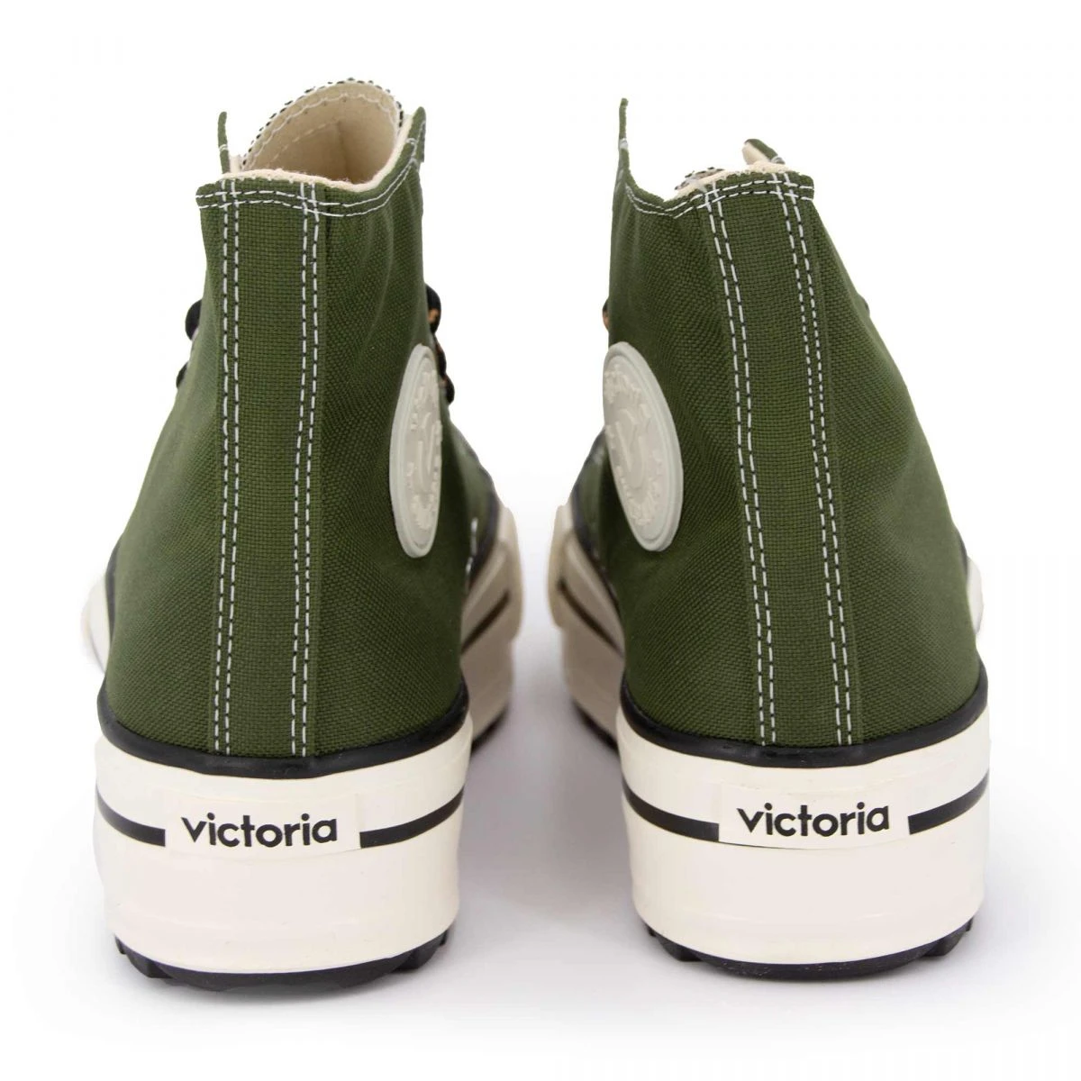 Basket Montante Toile Cirée Semelle Plateforme Femme VICTORIA 11 Basket Montante Toile Cirée Semelle Plateforme Femme VICTORIA – Image 9