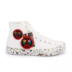 Basket Montantes Toile Peace & Love Lacet Zip Femme DOCKERS BY GERLI