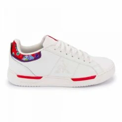 Basket Stadium Blanc/rouge Femme LE COQ SPORTIF