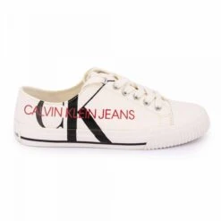 Baskets 000b4r0856100 Blanc T35-40 Toile Femme CALVIN KLEIN