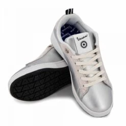 Baskets Argent Cuir Freccia-403-02 T36/40 Femme VESPA -Dockers by Gerli Soldes Magasin baskets argent cuir freccia 403 02 t36 40 2