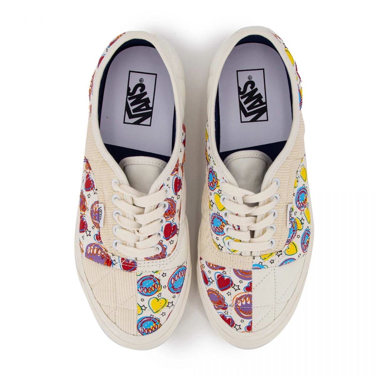 Baskets Authentic Patchwork Surpiqures Motifs Coeurs Et Smileys Basses T39 Au 47 Homme VANS 9 Baskets Authentic Patchwork Surpiqures Motifs Coeurs Et Smileys Basses T39 Au 47 Homme VANS – Image 7