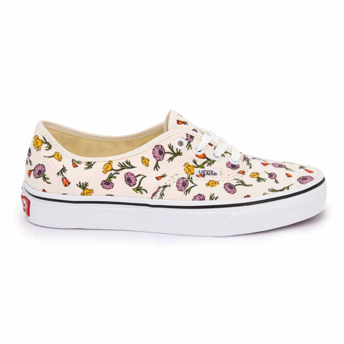 Baskets Authentic Poppy Floral Basses Crème T35-40,5 Femme VANS 3 Baskets Authentic Poppy Floral Basses Crème T35-40,5 Femme VANS