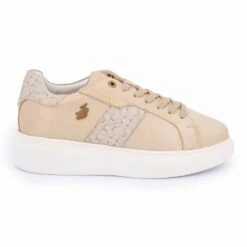 Baskets Bandes Colorés Imprimé Fer à Cheval Et Logo Femme US POLO