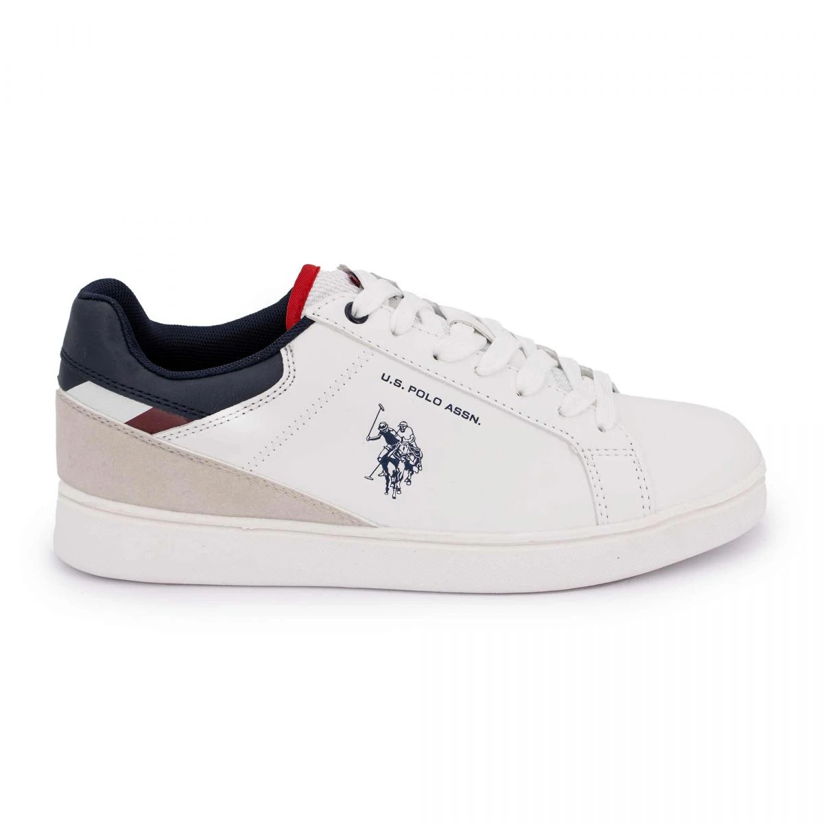 Baskets Basses à Lacets Logo Imprimé Et Bandes Décoratives Homme US POLO 4 Baskets Basses à Lacets Logo Imprimé Et Bandes Décoratives Homme US POLO – Image 2