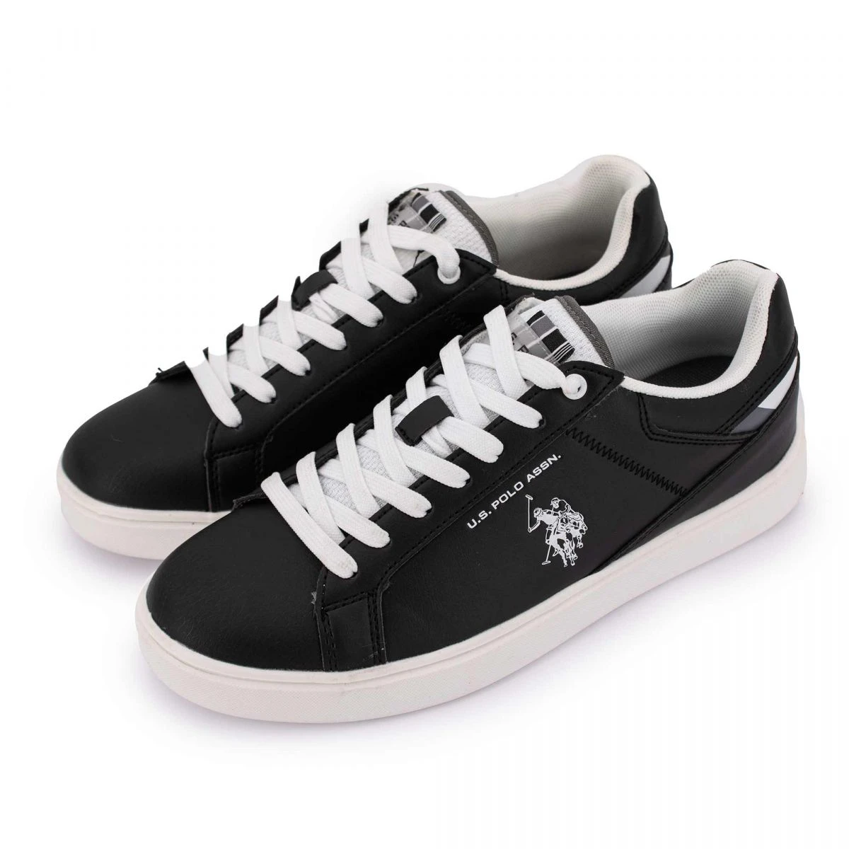 Baskets Basses à Lacets Logo Imprimé Et Bandes Décoratives Homme US POLO 7 Baskets Basses à Lacets Logo Imprimé Et Bandes Décoratives Homme US POLO – Image 5