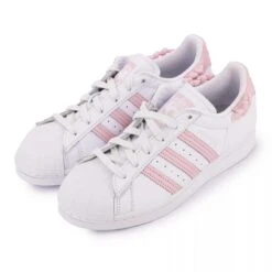 Baskets Basses Cuir Perforé 3 Bandes Roses Lacets Femme ADIDAS -Dockers by Gerli Soldes Magasin baskets basses cuir perfore 3 bandes roses lacets femme adidas 2