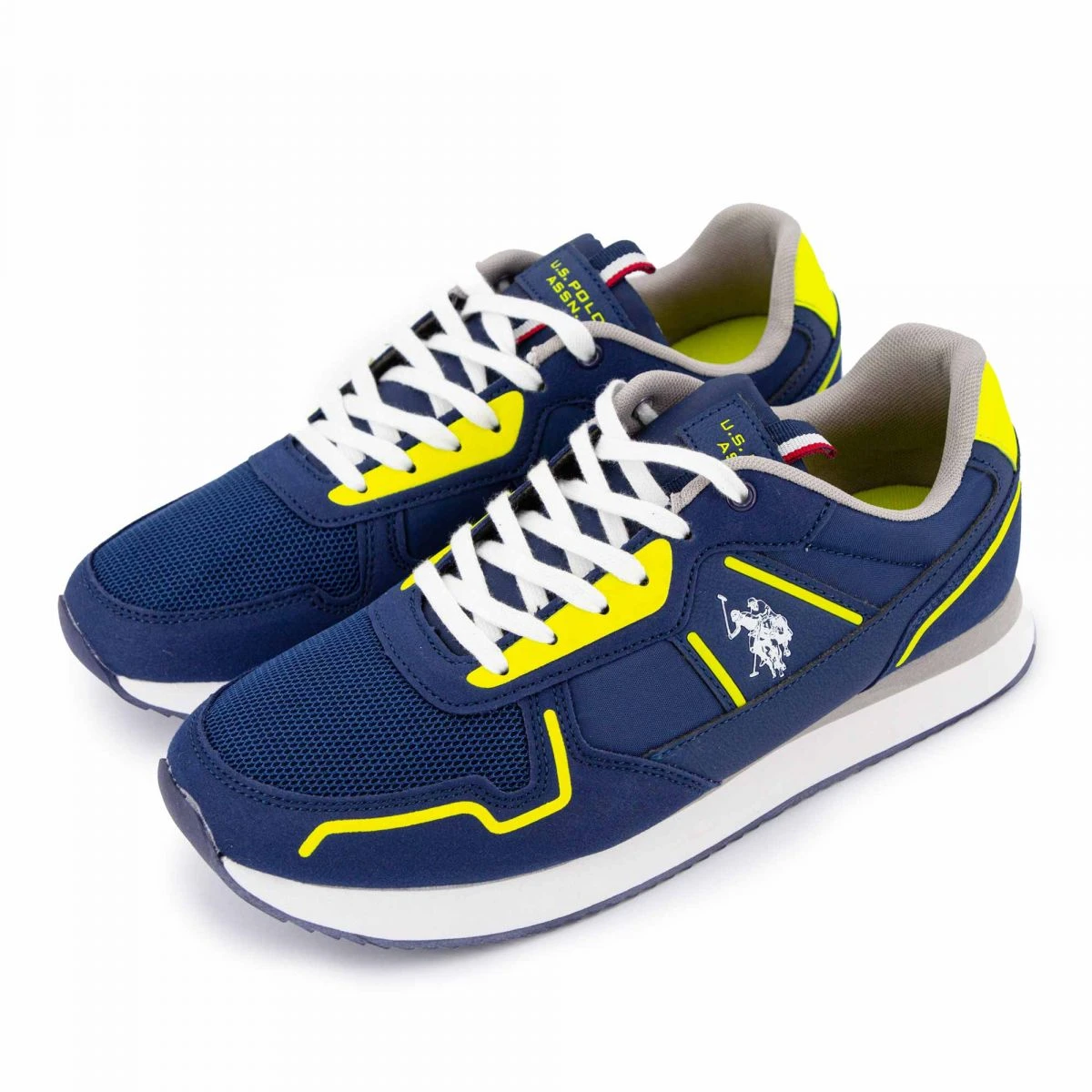 Baskets Basses En Toile Avec Découpes Nobil Homme US POLO 14 Baskets Basses En Toile Avec Découpes Nobil Homme US POLO – Image 12