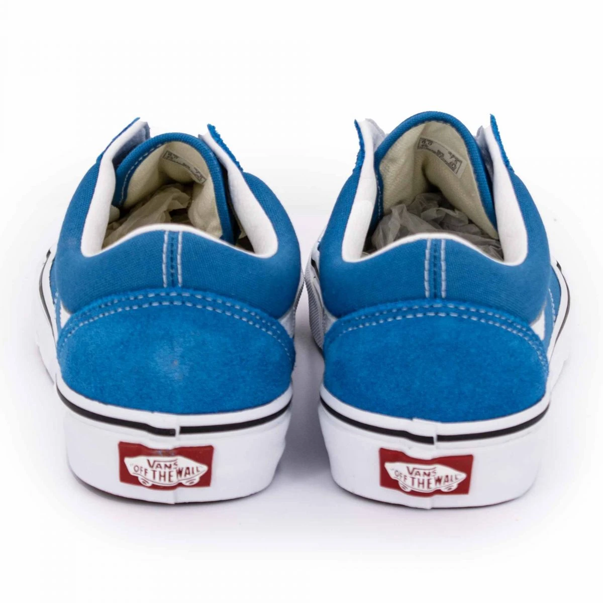 Baskets Basses En Toile Et Cuir Suéde Old Skook Bleu Femme VANS 7 Baskets Basses En Toile Et Cuir Suéde Old Skook Bleu Femme VANS – Image 5