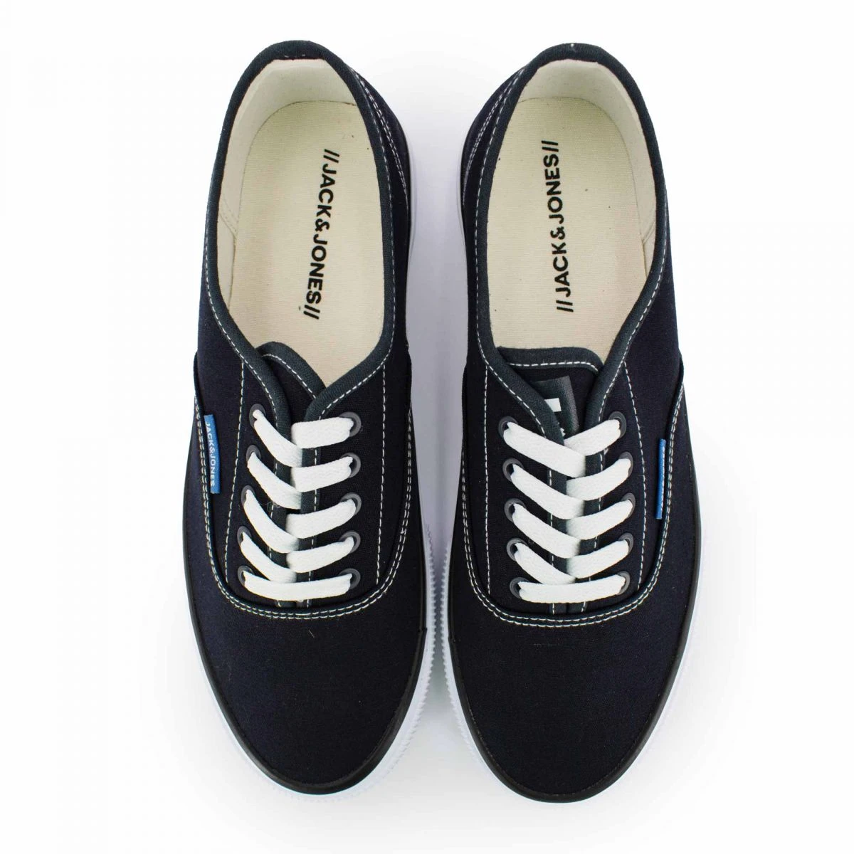 Baskets Basses En Toile Lacet Bout Rond Homme JACK & JONES 16 Baskets Basses En Toile Lacet Bout Rond Homme JACK & JONES – Image 14