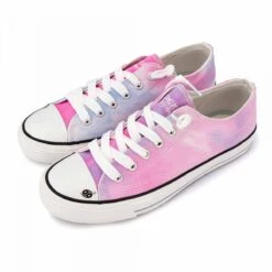 Baskets Basses En Toile Tie And Dye Logo Brodé Blanc T36-41 Femme DOCKERS BY GERLI -Dockers by Gerli Soldes Magasin baskets basses en toile tie and dye logo brode blanc t36 41 femme dockers by gerli 3