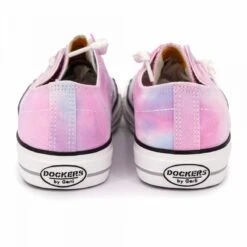 Baskets Basses En Toile Tie And Dye Logo Brodé Blanc T36-41 Femme DOCKERS BY GERLI -Dockers by Gerli Soldes Magasin baskets basses en toile tie and dye logo brode blanc t36 41 femme dockers by gerli 4