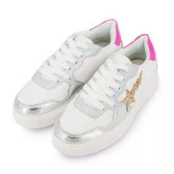 Baskets Basses Grosse Semelle Argentées Paillettes Femme KAPORAL -Dockers by Gerli Soldes Magasin baskets basses grosse semelle argentees paillettes femme kaporal 2