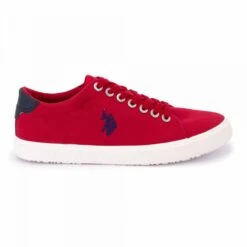 Baskets Basses Légères En Toile Avec Logo Brodé Marcs Homme US POLO -Dockers by Gerli Soldes Magasin baskets basses legeres en toile avec logo brode marcs homme us polo 4