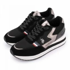 Baskets Basses Liseré Noir Empiècements De Matières à Lacets Femme US POLO 31 Baskets Basses Liseré Noir Empiècements De Matières à Lacets Femme US POLO -Dockers by Gerli Soldes Magasin baskets basses lisere noir empiecements de matieres a lacets femme us polo 11