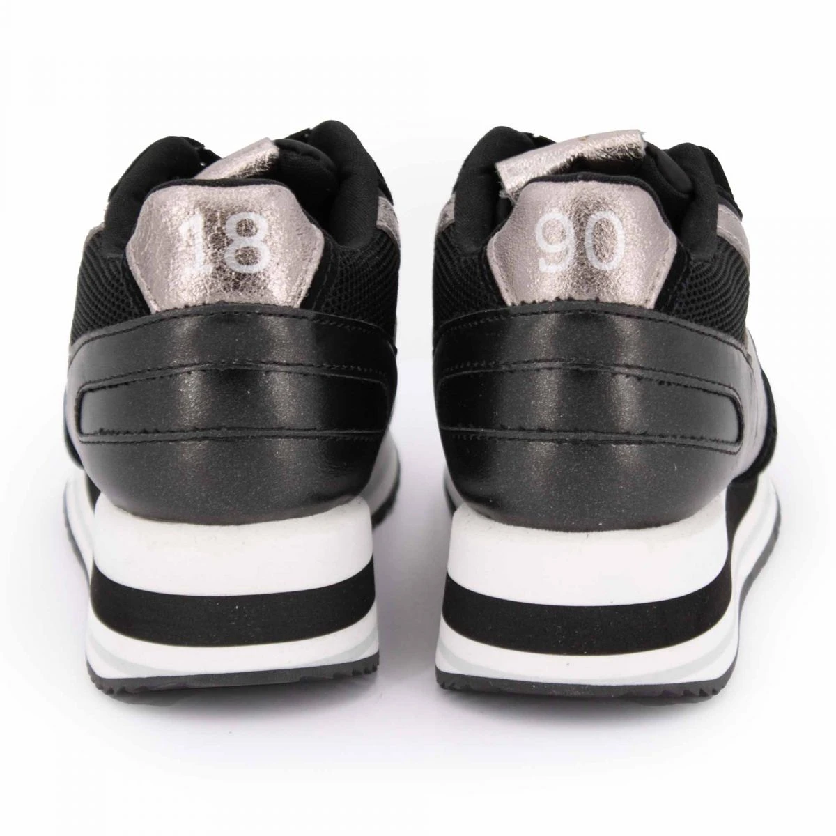 Baskets Basses Liseré Noir Empiècements De Matières à Lacets Femme US POLO 17 Baskets Basses Liseré Noir Empiècements De Matières à Lacets Femme US POLO – Image 15