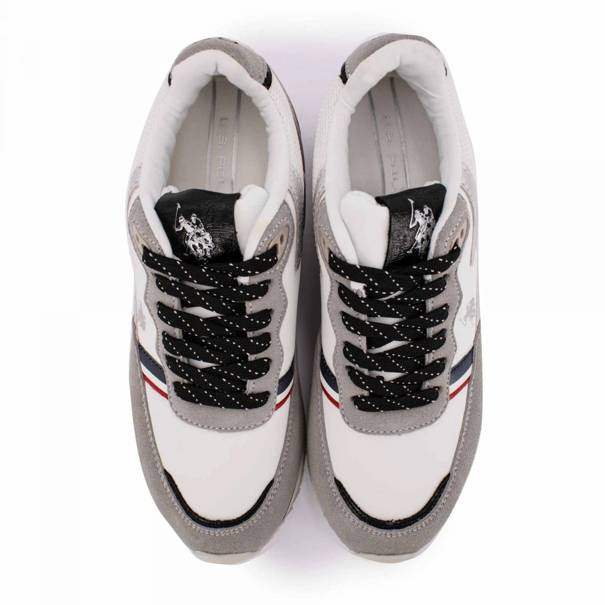 Baskets Basses Liseré Noir Empiècements De Matières à Lacets Femme US POLO 9 Baskets Basses Liseré Noir Empiècements De Matières à Lacets Femme US POLO – Image 7