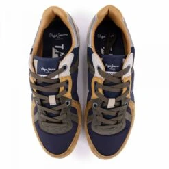 Baskets Basses Multicolore Lacet Cognac Homme PEPE JEANS -Dockers by Gerli Soldes Magasin baskets basses multicolore lacet cognac homme pepe jeans 2