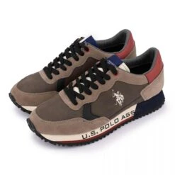 Baskets Basses Semelle Crantée Colorée Multi Matières Homme US POLO -Dockers by Gerli Soldes Magasin baskets basses semelle crantee coloree multi matieres homme us polo 4