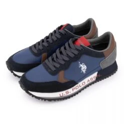 Baskets Basses Semelle Crantée Colorée Multi Matières Homme US POLO -Dockers by Gerli Soldes Magasin baskets basses semelle crantee coloree multi matieres homme us polo 5