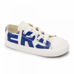 Baskets Basses Toile Blanc/bleu Enfant CONVERSE