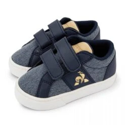 Baskets Basses Toile Légère Scratch 2020223 Enfant LE COQ SPORTIF -Dockers by Gerli Soldes Magasin baskets basses toile legere scratch 2020223 enfant le coq sportif 2