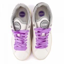 Baskets Basses Toile Motif Python Lacets En Ruban Violet Et Logo Brodé Clayton T36-40 Blanc Femme COLMAR -Dockers by Gerli Soldes Magasin baskets basses toile motif python lacets en ruban violet et logo brode clayton t36 40 blanc femme colmar 2