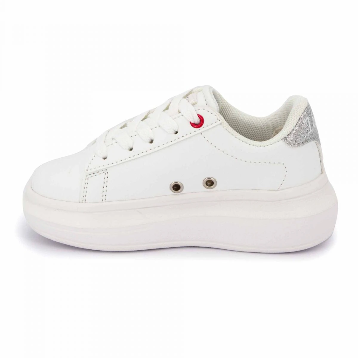 Baskets Blanc Argent Helis 004k Enfant US POLO 4 Baskets Blanc Argent Helis 004k Enfant US POLO – Image 2