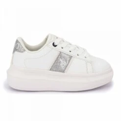 Baskets Blanc Argent Helis 004k Enfant US POLO