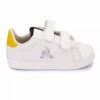 Baskets Blanches Croute De Cuir à Scratch Avec Logo Brodé Argent Optical Blanc Enfant LE COQ SPORTIF -Dockers by Gerli Soldes Magasin baskets blanches croute de cuir a scratch avec logo brode argent optical blanc enfant le coq sportif