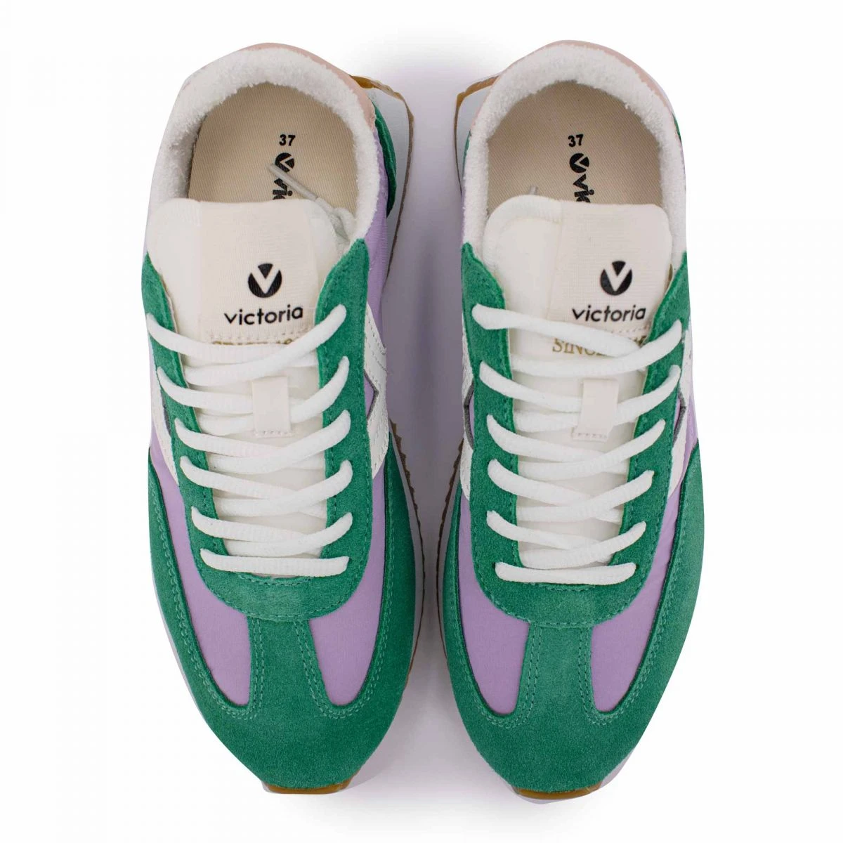 Baskets Cosmos Lilas Et Vert 36/41 Femme VICTORIA 5 Baskets Cosmos Lilas Et Vert 36/41 Femme VICTORIA – Image 3