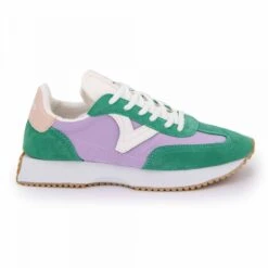 Baskets Cosmos Lilas Et Vert 36/41 Femme VICTORIA