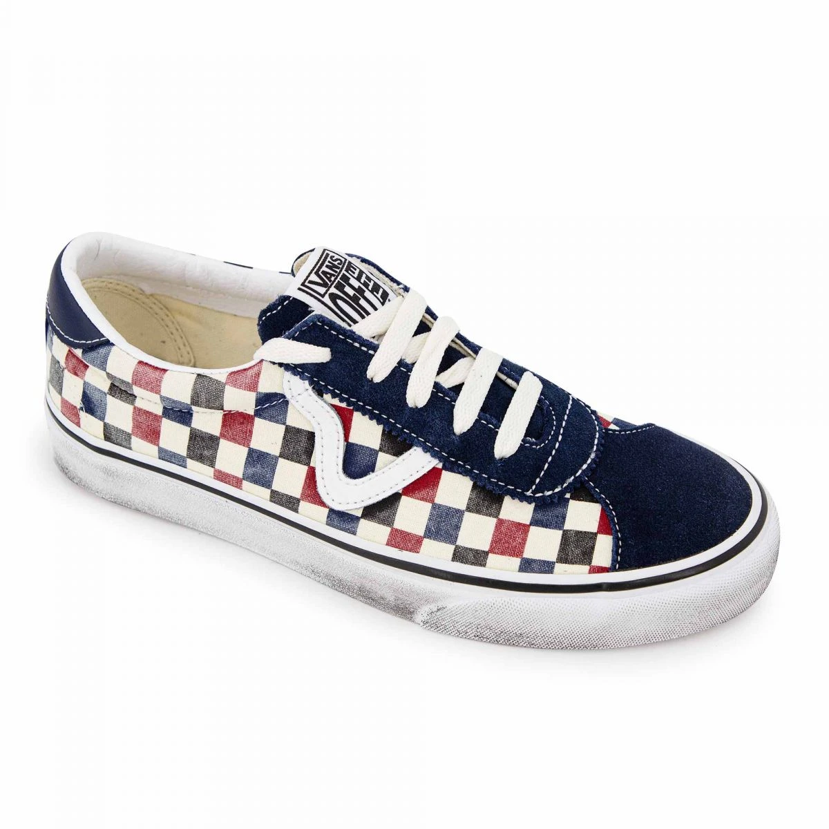 Baskets Damier Toile Cuir Suédé Vans Sport Washed Mixte VANS 4 Baskets Damier Toile Cuir Suédé Vans Sport Washed Mixte VANS – Image 2