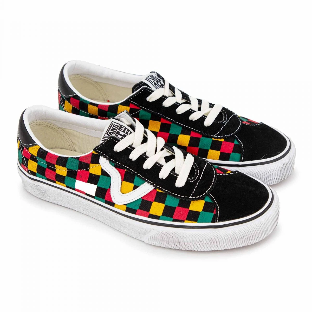 Baskets Damier Toile Cuir Suédé Vans Sport Washed Mixte VANS 8 Baskets Damier Toile Cuir Suédé Vans Sport Washed Mixte VANS – Image 6