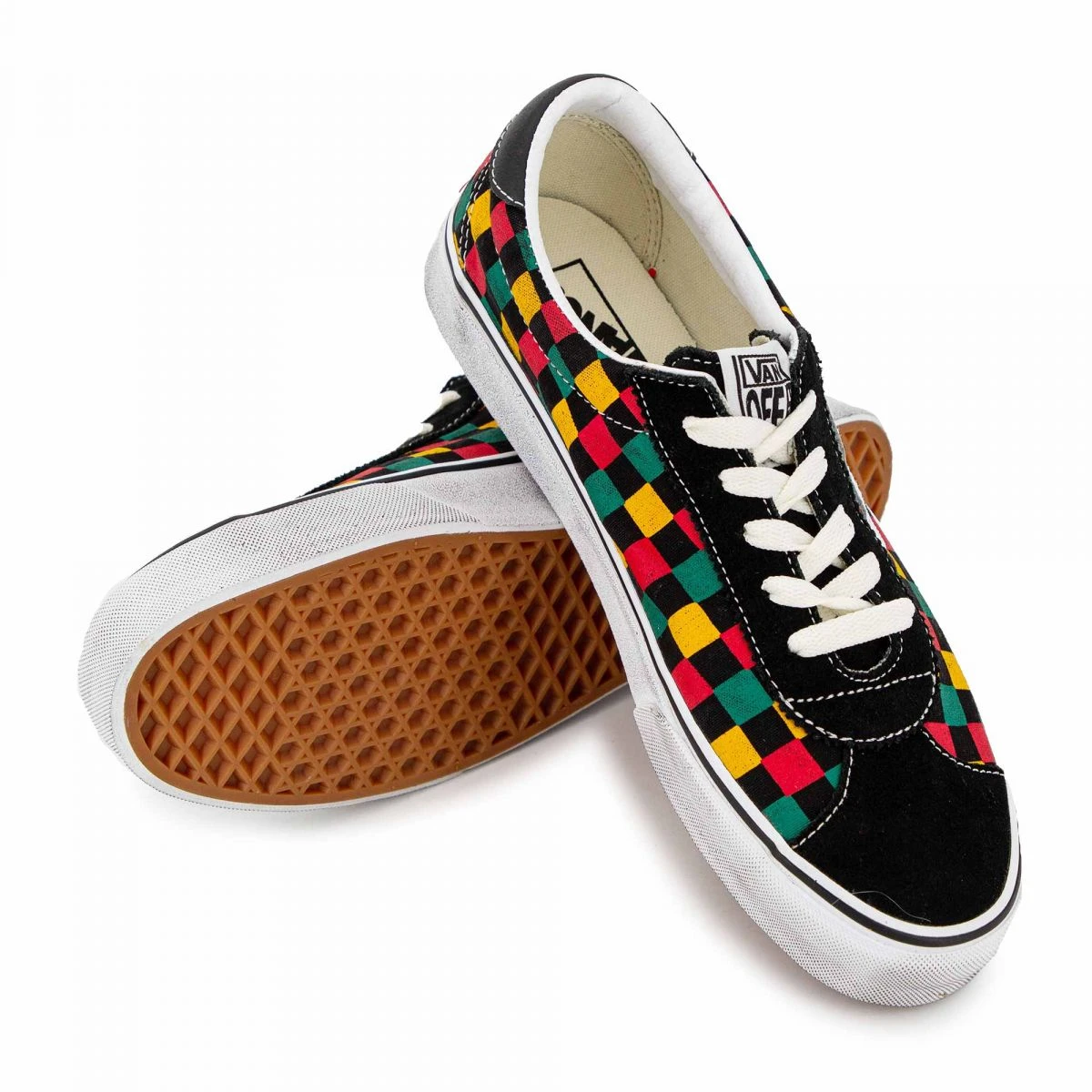 Baskets Damier Toile Cuir Suédé Vans Sport Washed Mixte VANS 11 Baskets Damier Toile Cuir Suédé Vans Sport Washed Mixte VANS – Image 9