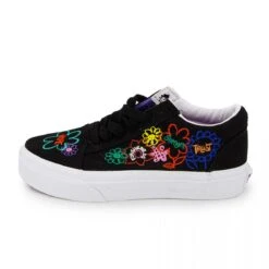 Baskets Fleurs Brodées Inspiration Woodstock Basses T28-39 Enfant VANS -Dockers by Gerli Soldes Magasin baskets fleurs brodees inspiration woodstock basses t28 39 enfant vans 2