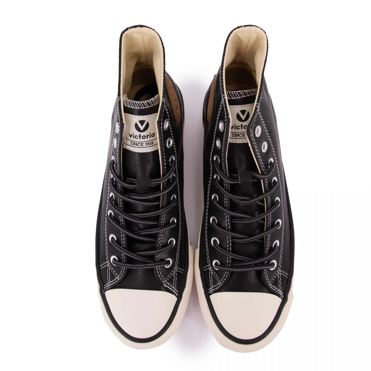 Baskets Montantes à Plateforme En Toile Avec Logo Relief Noir T36 Au 41 Femme VICTORIA 6 Baskets Montantes à Plateforme En Toile Avec Logo Relief Noir T36 Au 41 Femme VICTORIA – Image 4
