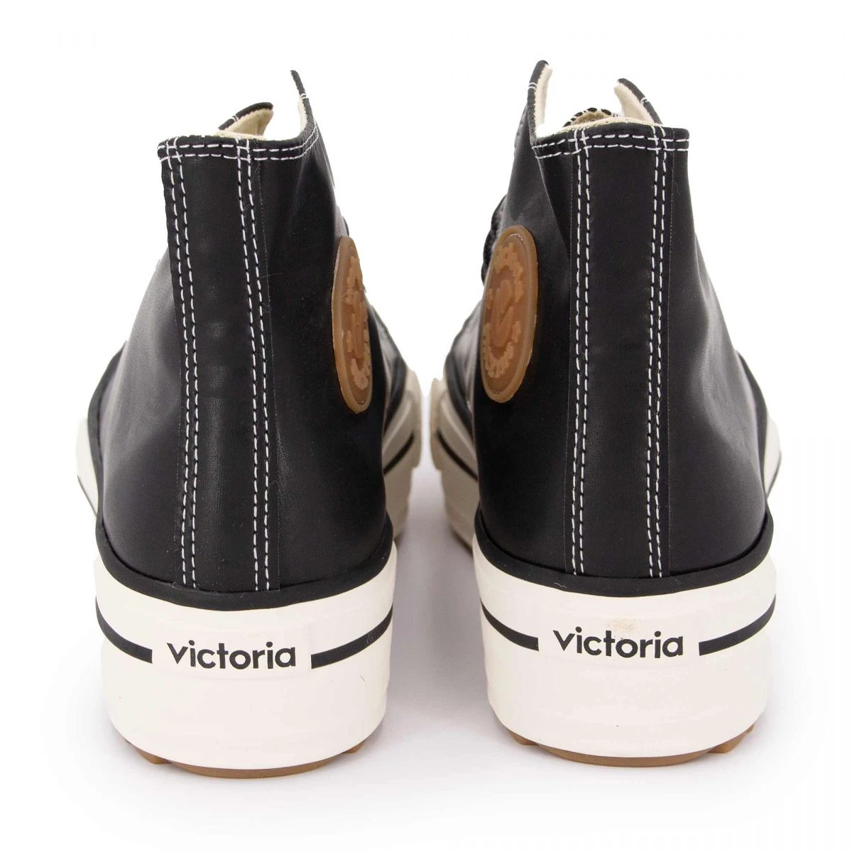 Baskets Montantes à Plateforme En Toile Avec Logo Relief Noir T36 Au 41 Femme VICTORIA 7 Baskets Montantes à Plateforme En Toile Avec Logo Relief Noir T36 Au 41 Femme VICTORIA – Image 5