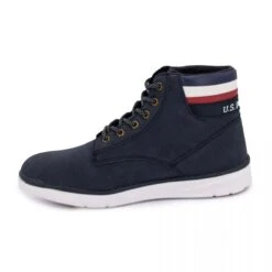 Baskets Montantes Avec Lacets Logo Incrusté Et Bandes Drapeau Homme US POLO -Dockers by Gerli Soldes Magasin baskets montantes avec lacets logo incruste et bandes drapeau homme us polo 2