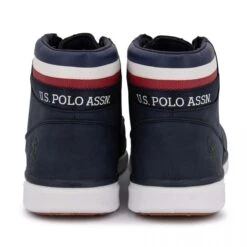 Baskets Montantes Avec Lacets Logo Incrusté Et Bandes Drapeau Homme US POLO -Dockers by Gerli Soldes Magasin baskets montantes avec lacets logo incruste et bandes drapeau homme us polo 9