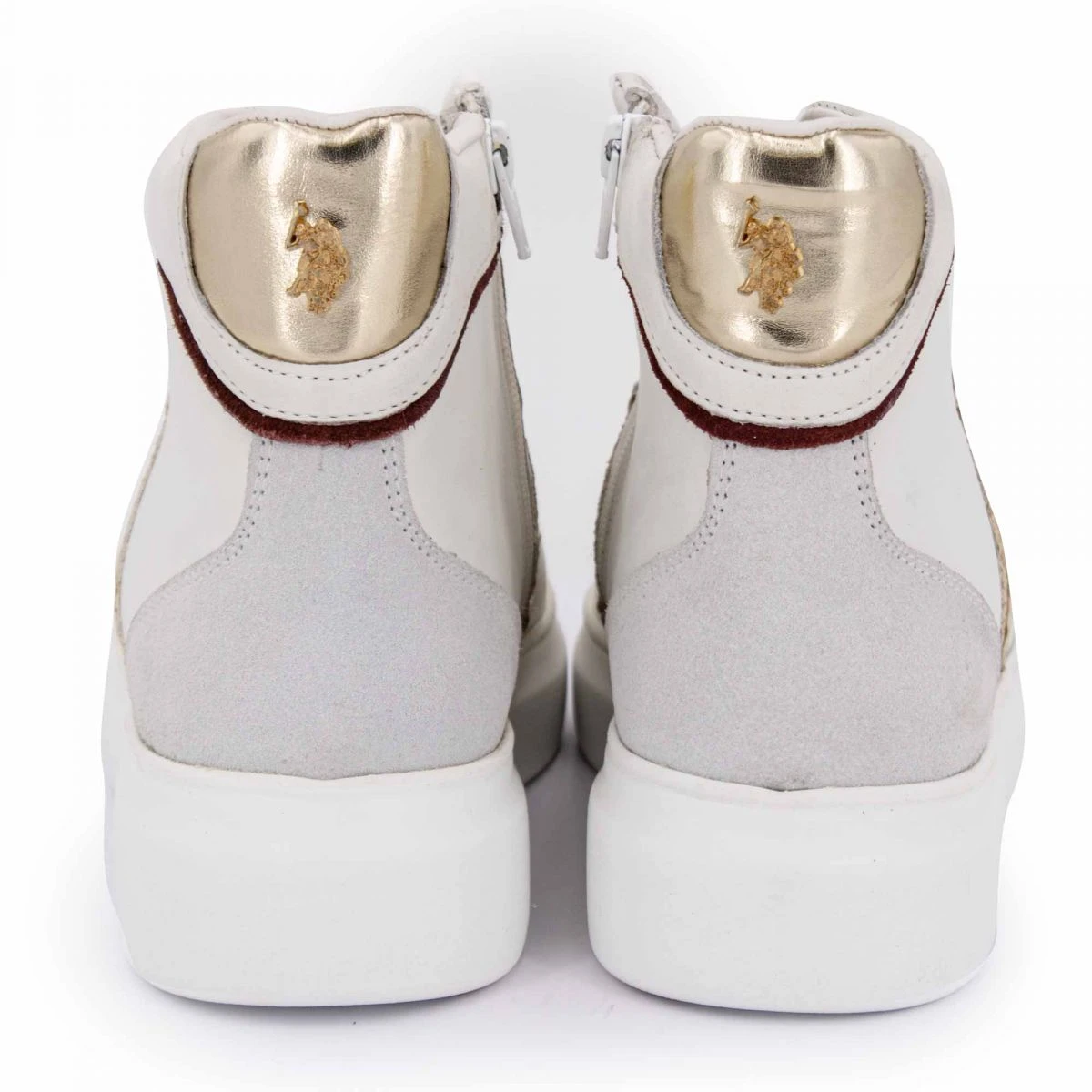 Baskets Montantes Avec Paillettes Décoration Clous Et Fermeture éclair Femme US POLO 12 Baskets Montantes Avec Paillettes Décoration Clous Et Fermeture éclair Femme US POLO – Image 10