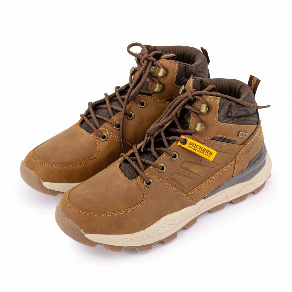 Baskets Montantes Cognac Homme DOCKERS BY GERLI 6 Baskets Montantes Cognac Homme DOCKERS BY GERLI – Image 4