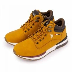 Baskets Montantes Effet Daim Avec Fermeture éclair Et Lacets Décoratifs Jaune T35-39 Femme US POLO -Dockers by Gerli Soldes Magasin baskets montantes effet daim avec fermeture eclair et lacets decoratifs jaune t35 39 femme us polo 3