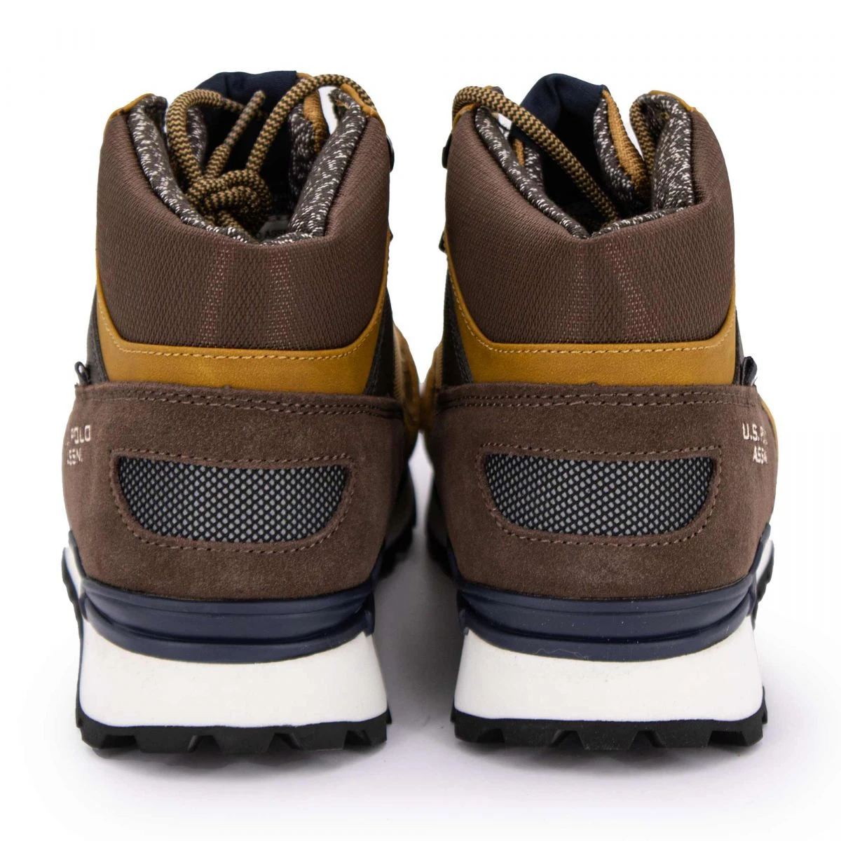 Baskets Montantes Logo Relief Avec Semelle Blanche Effet Daim Homme US POLO 15 Baskets Montantes Logo Relief Avec Semelle Blanche Effet Daim Homme US POLO – Image 13