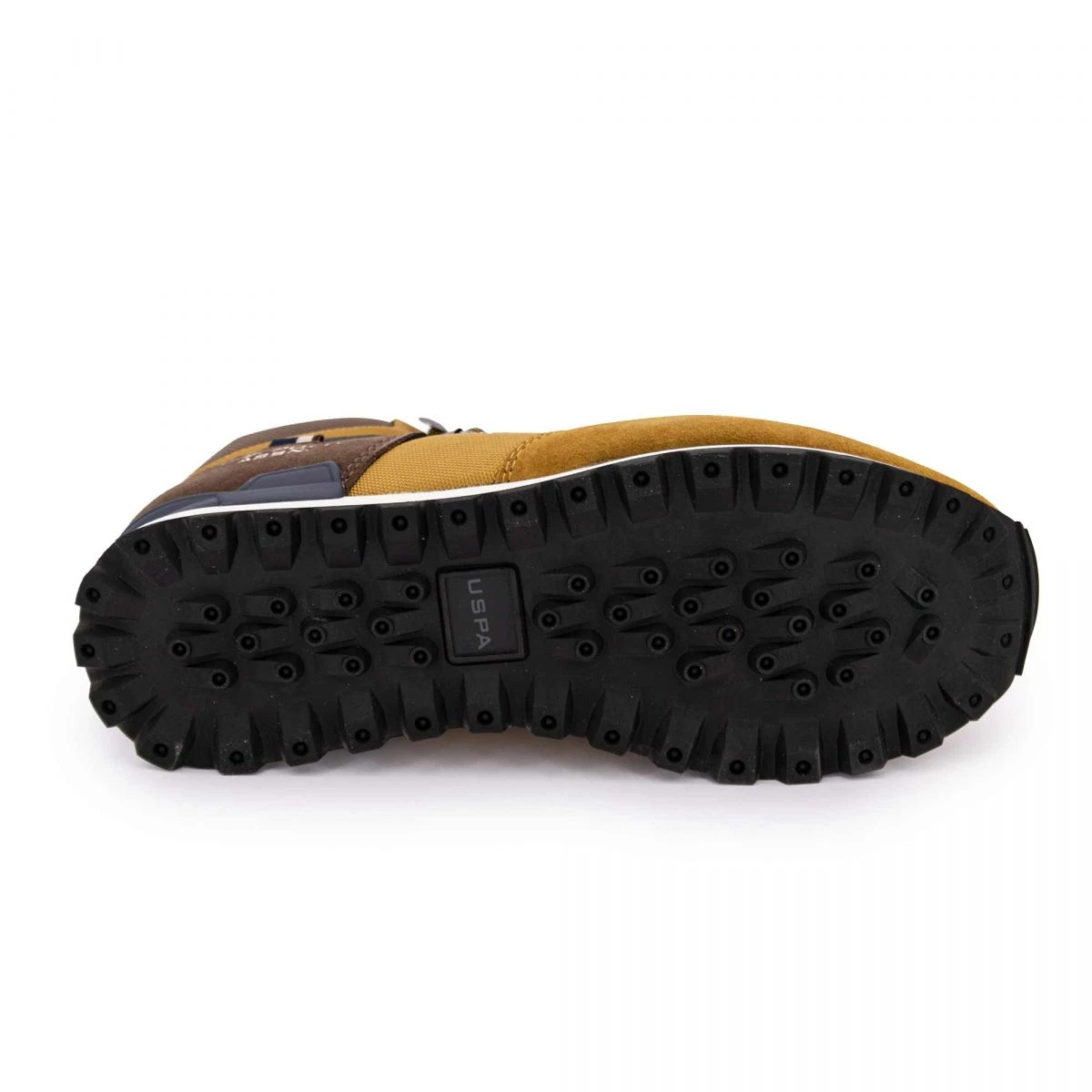 Baskets Montantes Logo Relief Avec Semelle Blanche Effet Daim Homme US POLO 18 Baskets Montantes Logo Relief Avec Semelle Blanche Effet Daim Homme US POLO – Image 16